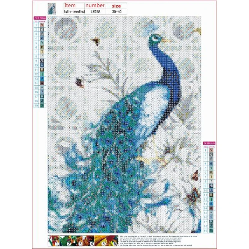 Zollor Павлин 5D Кубик Рубика круглая Алмазная картина сделай сам алмазная живопись
