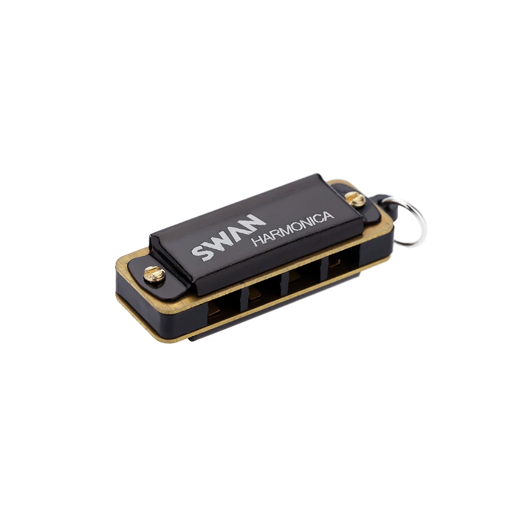 Новое поступление 4 отверстия 8 тонов Хроматическая Губная гармошка с ключом для