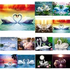 5D AB алмазная живопись Лебедь полная квадратнаякруглая алмазная живопись мозаика набор Алмазная вышивка домашний декор DIY подарок