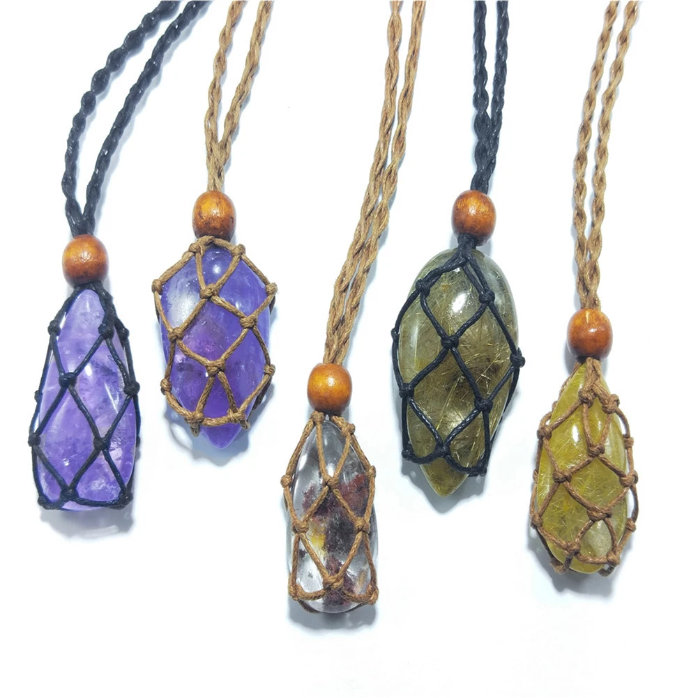 Ожерелье из камня и ожерелье натурального кварца сделай сам пустые ремешки