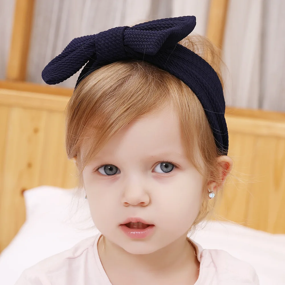 Повязка на голову женская с большим бантом модный широкий ободок сделай сам для