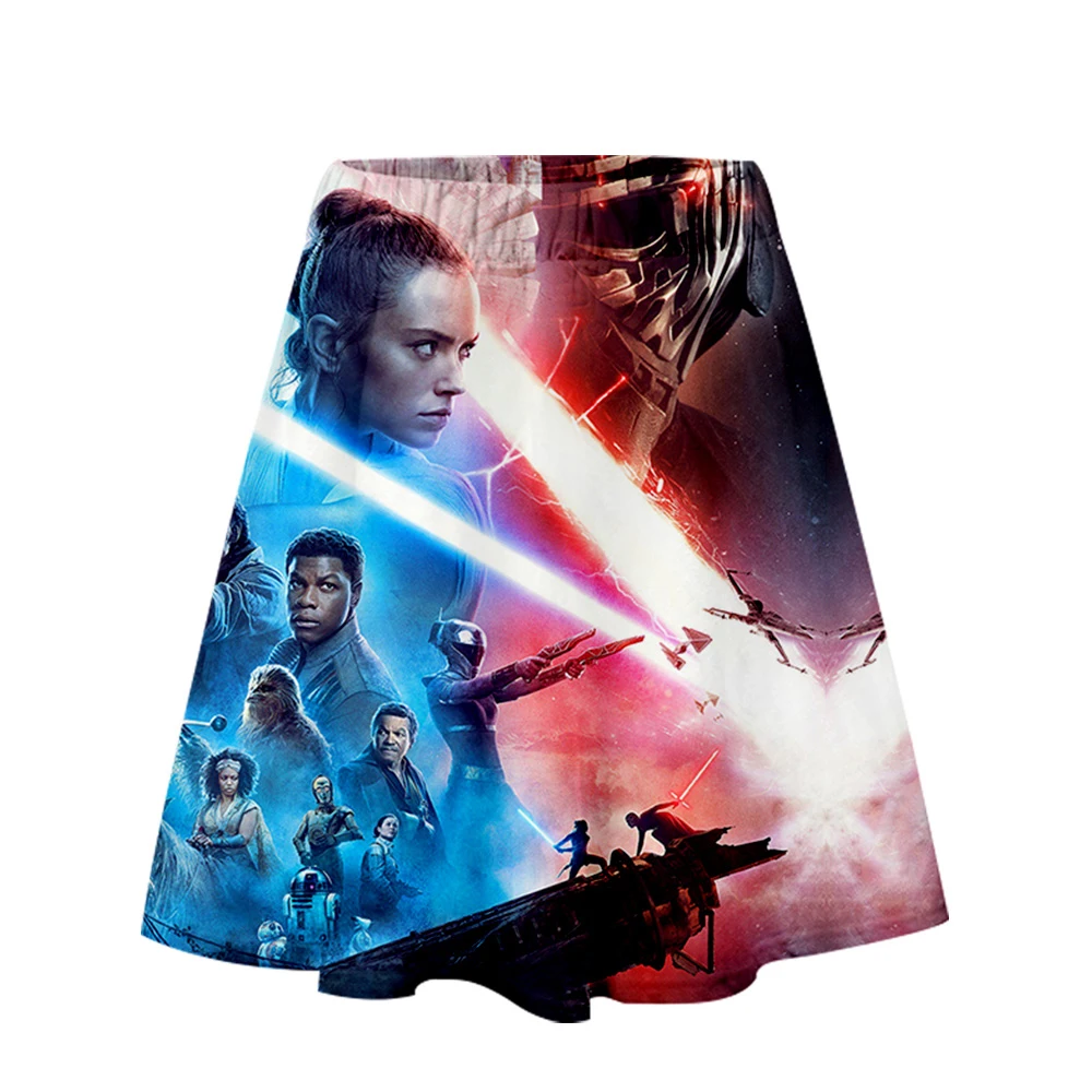 Star war/одежда с 3D принтом skywalker, повседневная женская юбка, летняя удобная юбка, топы, крутые женские юбки, Лидер продаж