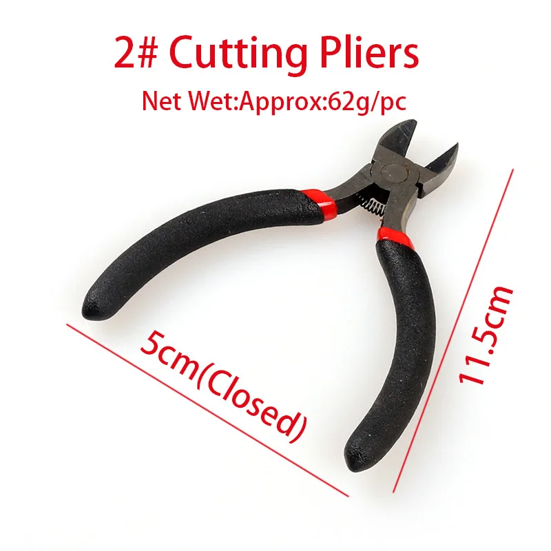 Мини-плоскогубцы с круглым изогнутым носом для рукоделия Изолированные