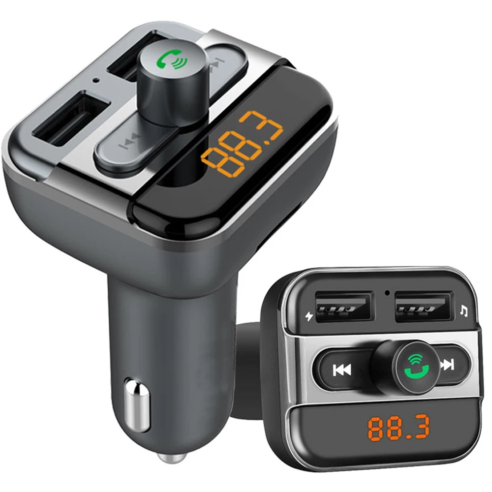 Bluetooth FM передатчик Автомобильный MP3 плеер Handsfree автомобильный комплект 5V/2.4A 2 USB