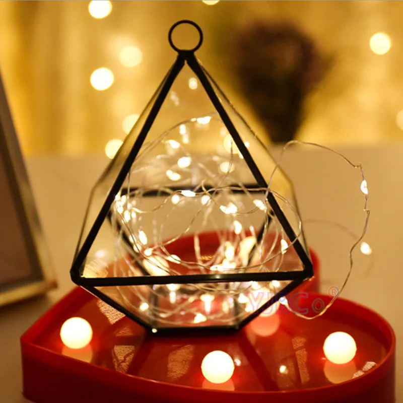 Оптовая продажа светодиодная сказочная гирлянсветильник длиной 2 м 3 5 10 с