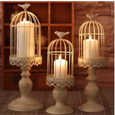 

Винтажный металлический подсвечник, железные аксессуары для украшения дома, современный гостиной, свадебные украшения BD50CH