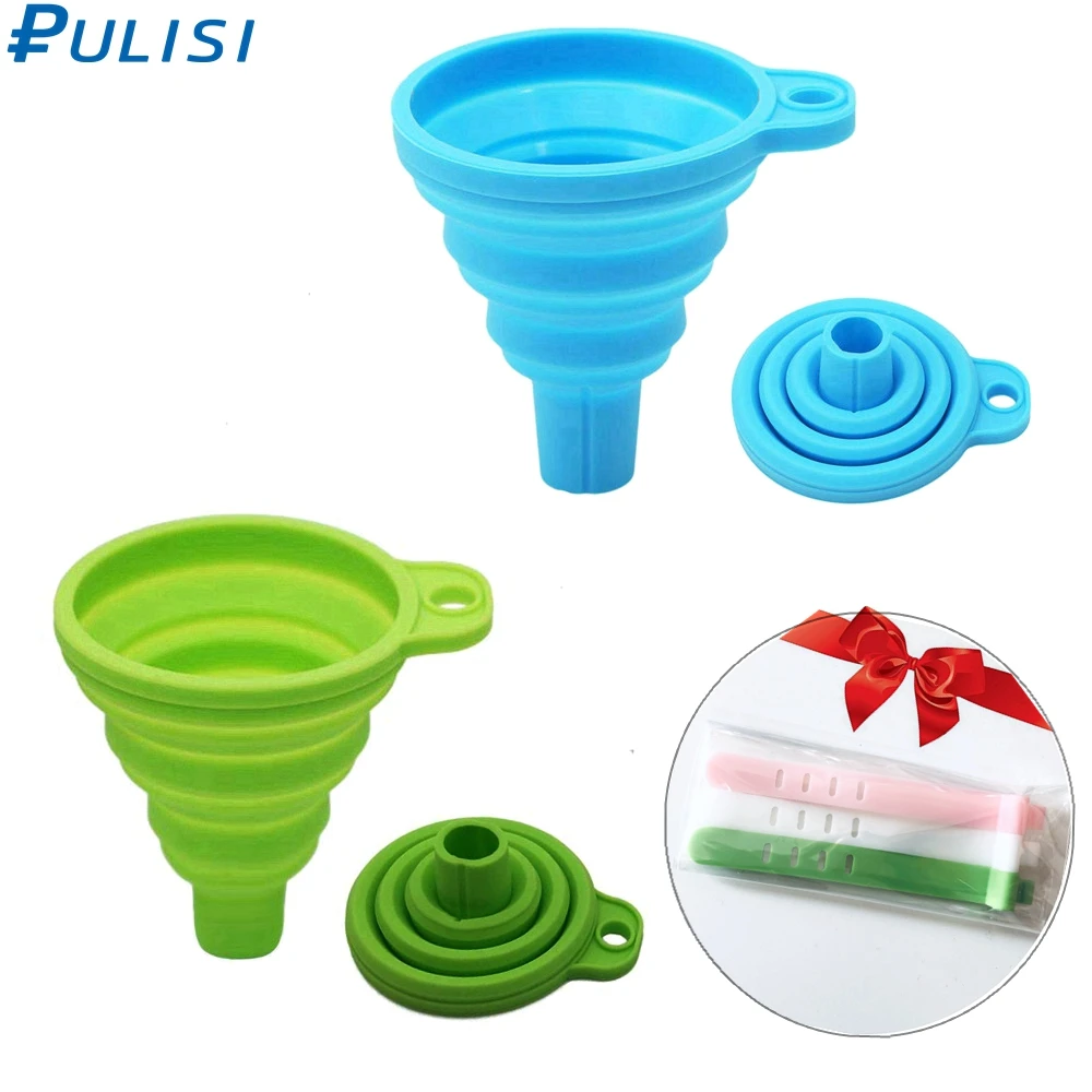 Силиконовая складная кухонная Воронка PULISI для бутылок с водой жидкость переноса