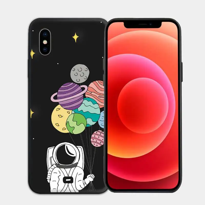 

Starry sky Astronaut Phone Case for iphone 6s 7 8 plus xr xs 11 12pro max mini Cover Fundas Coque