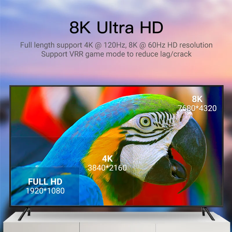 Vention 8K HDMI 2 1 кабель 120 Гц 48 Гбит/с волоконно-оптический Ультра высокоскоростной HDR