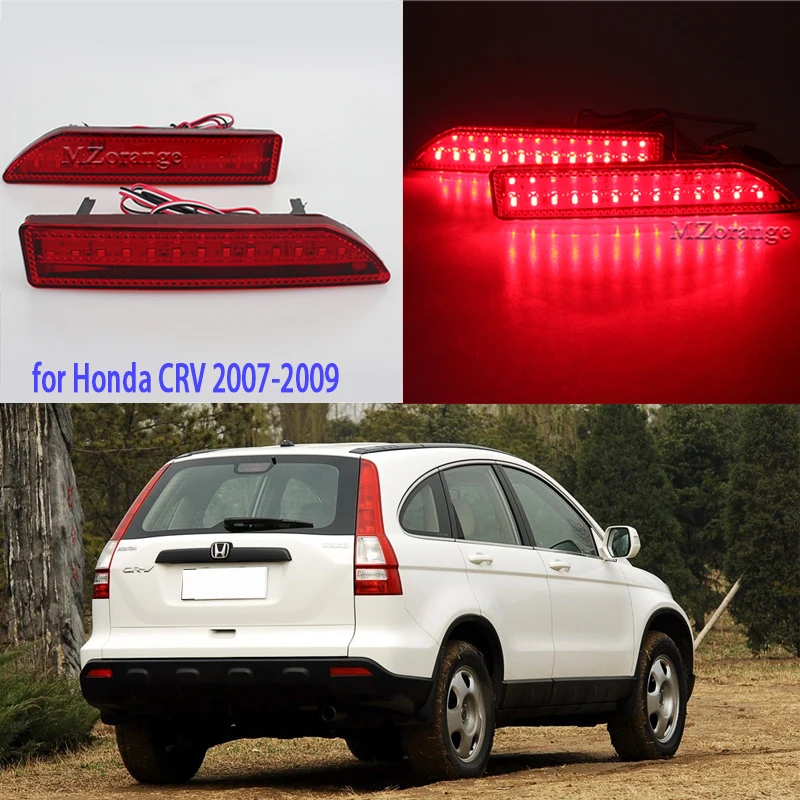 Для Honda CRV 2008 2007 2009 тормозной светильник отражатель заднего бампера светодиодный задний светильник s задний бампер светильник s отражатели стоп задний светильник s
