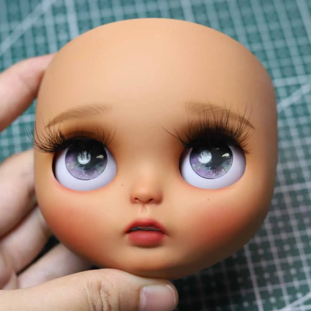 

Blyth Doll Face Plate for diy your blyth makeup Including Back Plate customization doll Nude blyth Blackskin Life style 12.19.3