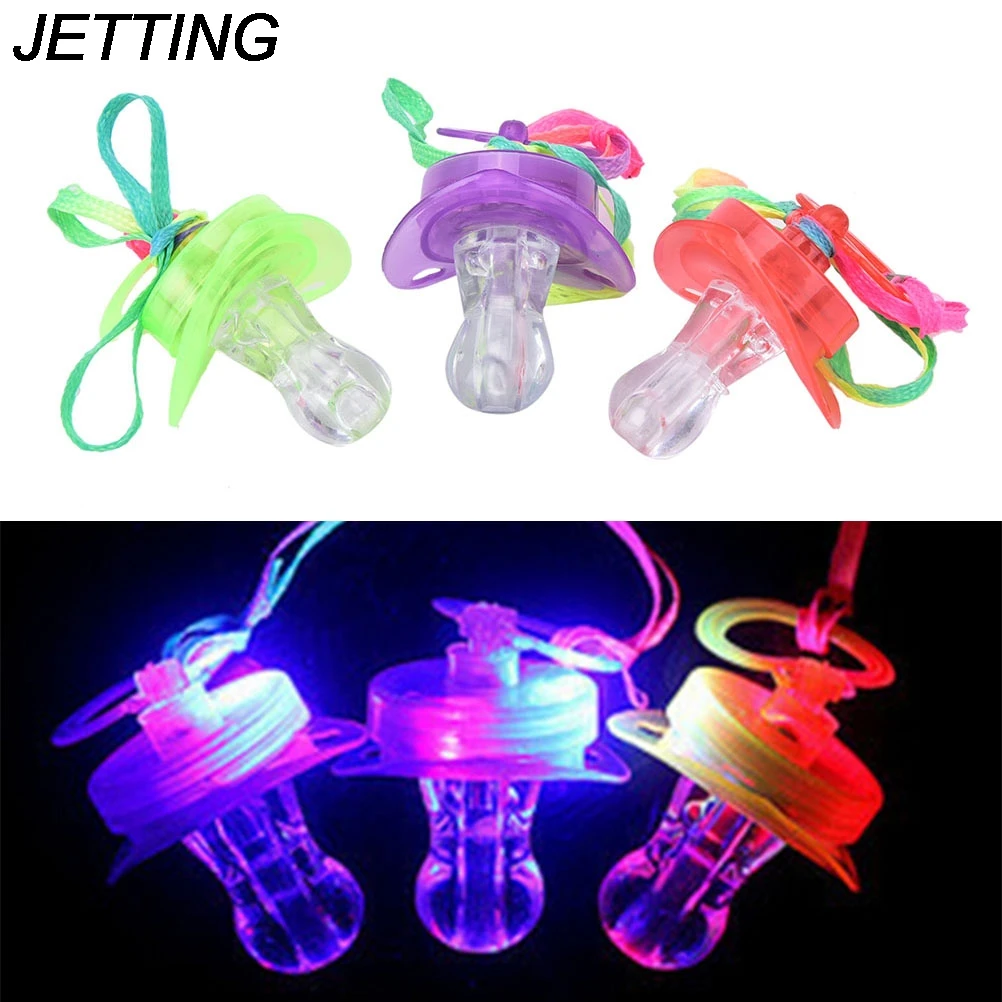 

HOT Hot Funny Accessories Led Pacifier Whistle Promotion Shiny Nipple Party Festive Decoration