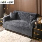 Роскошный бархатный чехол для дивана с тиснением, роскошный высококлассный эластичный шезлонг для гостиной, угловая кушетка L-образной формы на 1, 2, 3, 4 места