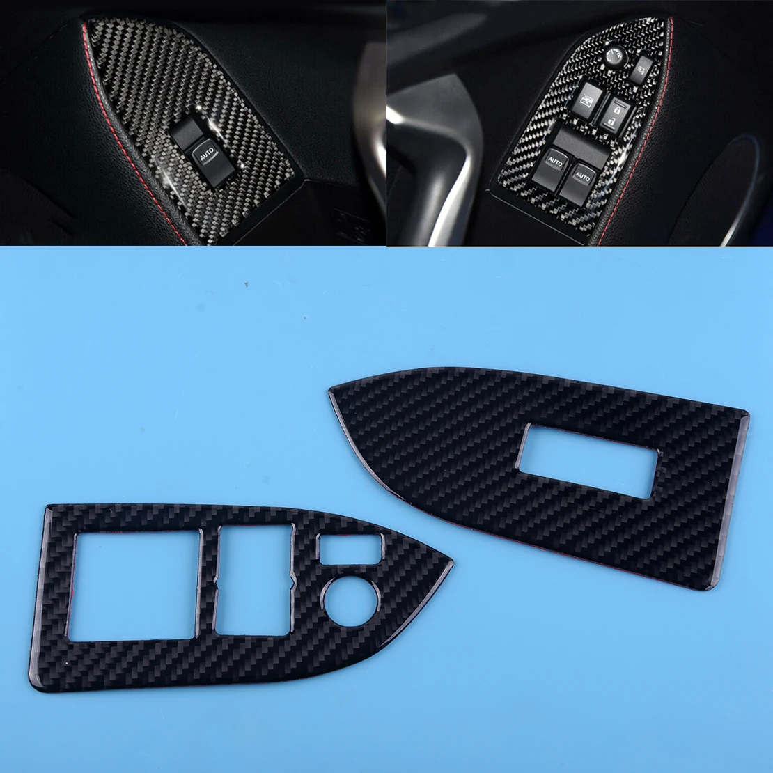 CITALL 2 шт. RHD углеродное волокно стиль внутреннее окно переключатель кнопка крышка