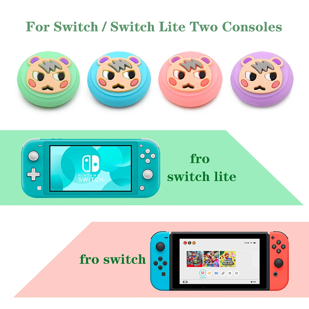 AnimalsCrossing аналог игры шапки защитные резиновые заглушки для NintendoSwitch