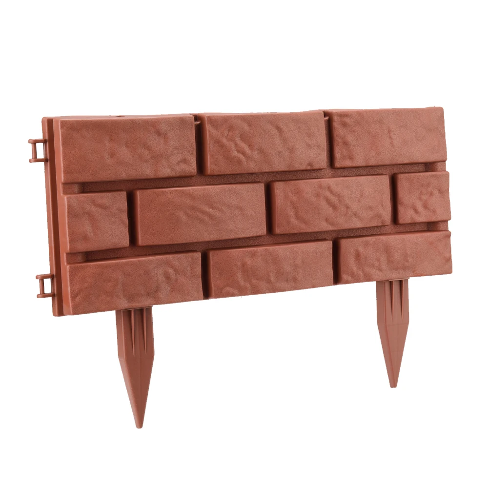 

Garden Fence Non-digging Spikes Iron Style Landscape Decorative Frame Flexible Ornamental Simple Durable Recycled Plastic