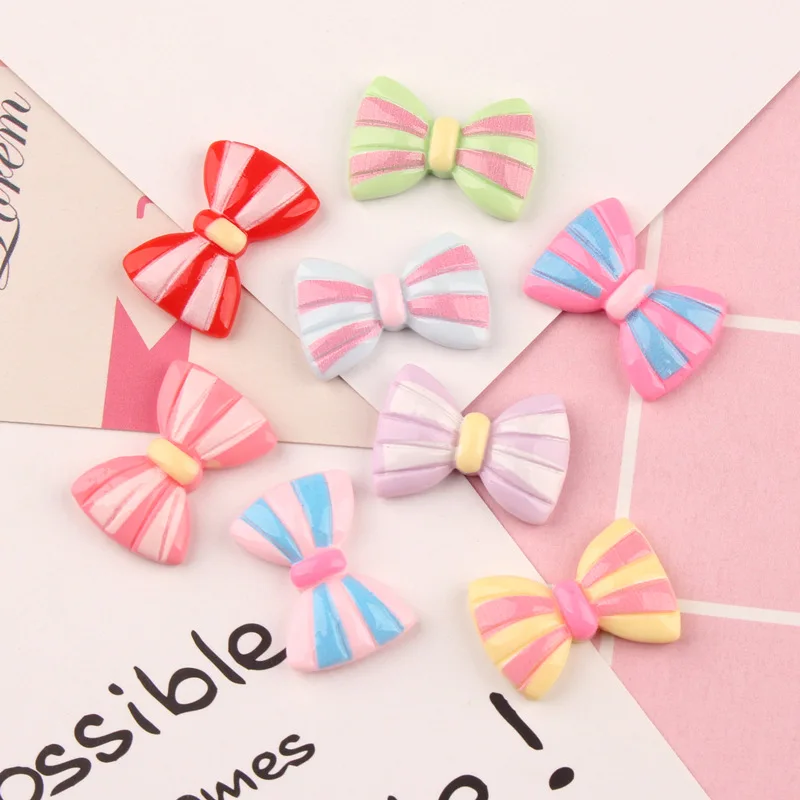 10 шт. Симпатичные Подвески в виде банта для девушек заколка волос ювелирные