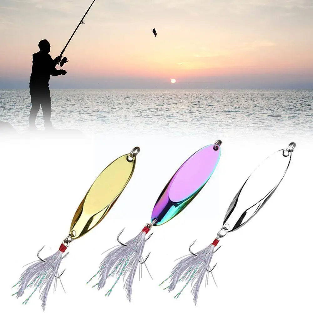 

Artificial Metal Vib Fishing Lure Spinner Sinking Rotating Crankbait Hard Bait Fishing Sequins Jig Bait Tackle Spoon Pin Wo W2j7