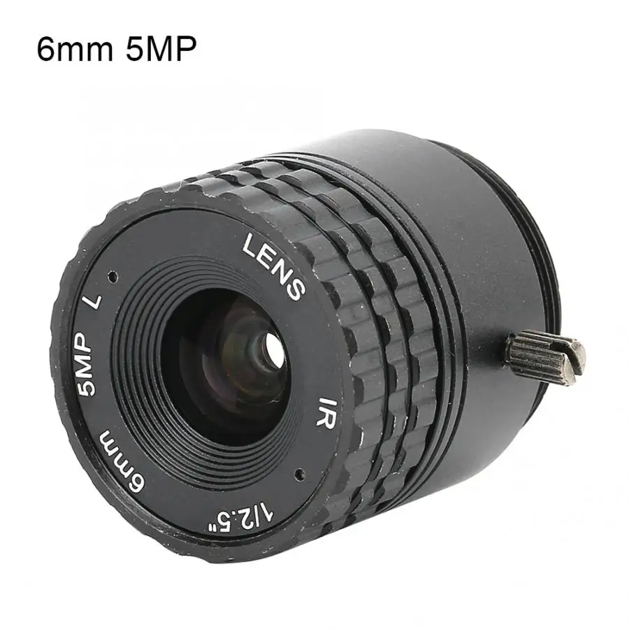5MP 6 мм фокусное расстояние CCTV HD фиксированный объектив для камеры