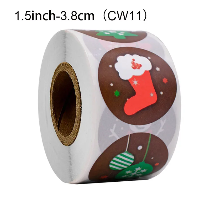 

Merry Christmas Sticker Christmas Party Holiday Decoration Gift Sticker Baking Sticker Invitation Letter Envelope Sealing Label