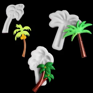 Силиконовая форма из кокосового дерева для украшения торта, кексов, сахара, печенья, конфет, открыток и глины, инструменты для выпечки