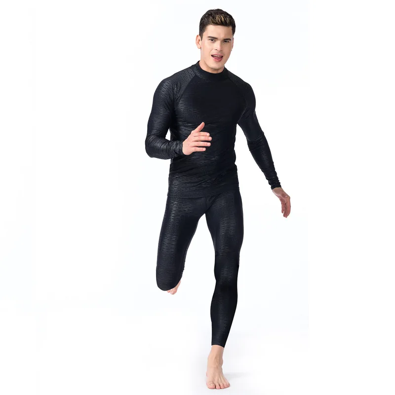 

SBART Men Sharkskin Pants Leggings Anti-UV Lycra Rashguard Full Length Black Fitness Swim Surf Pants Quick Dry Tight Pant