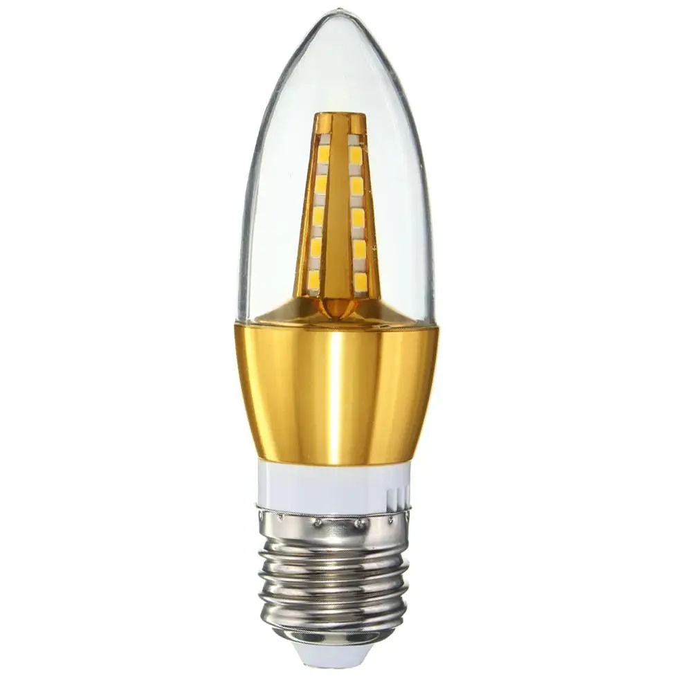 

LED Bulb Candle Light Light Bulb Durable Bright 35LED Golden 7W Crystal Lamp Home Decor