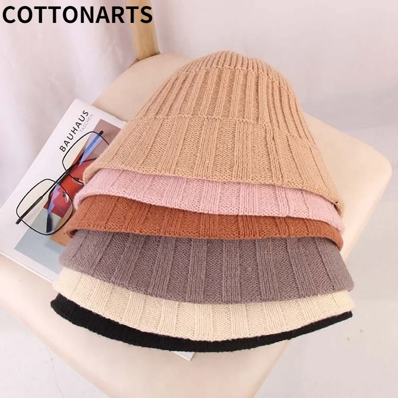 

Новая однотонная вязаная шапка для бассейна для мужчин и женщин, Панама, теплая шапка грома, теплая шляпа, модная Панама, рыбака, вязаная крю...