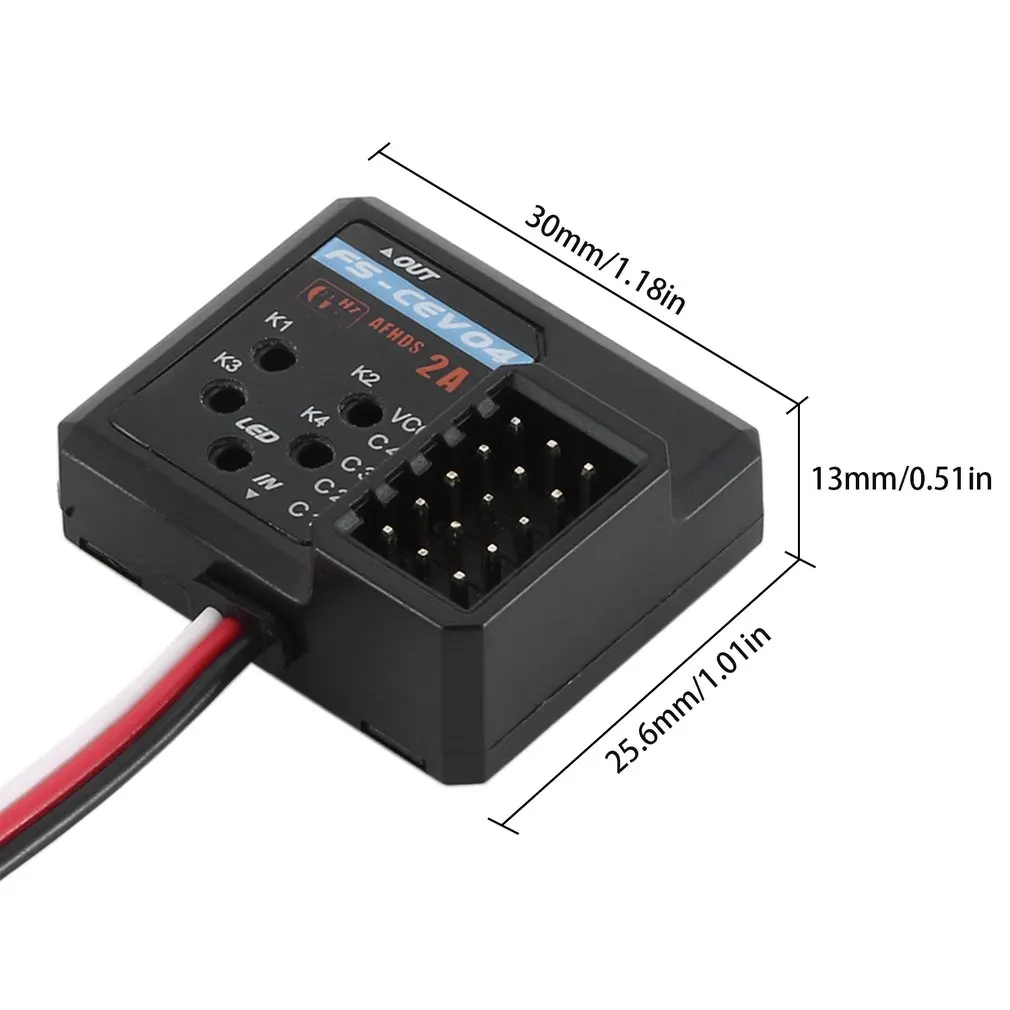

FlySky Lightweight 4 Channels Durable FS-CEV04 I-BUS Serial Bus Receiver Fine Workmanship Good Performance