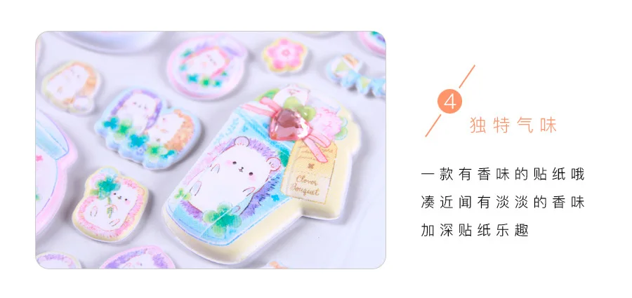 Kawaii объемный Пингвин панда животные аромат 3D Декоративные наклейки журнал Скрапбукинг палочка этикетка дневник канцелярские наклейки