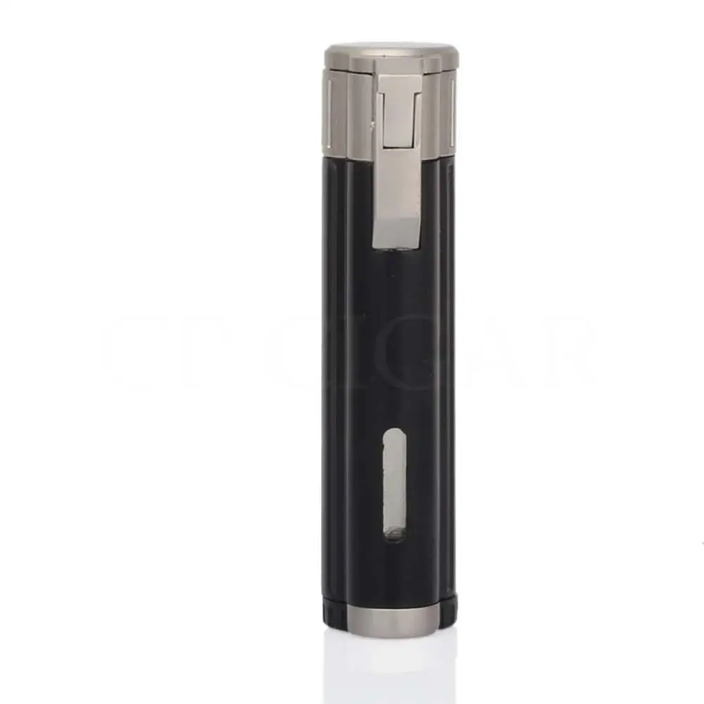 COHIBA карманные зажигалки для сигар 3 струйный фонарь ветрозащитная зажигалка бутан металлическая портативная Зажигалка для прикуривателя многоразовая W/Подарочная коробка