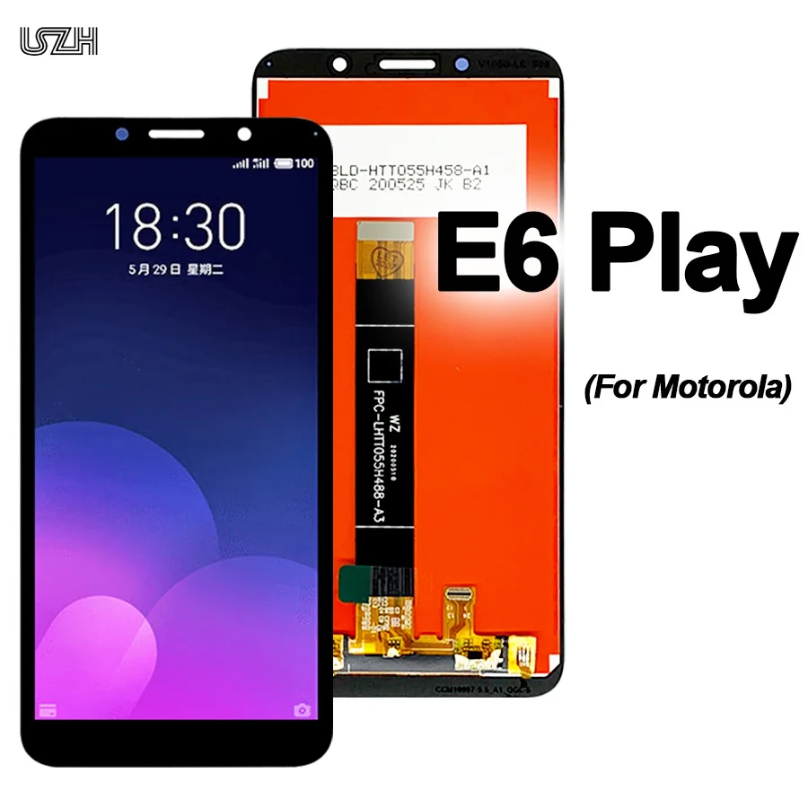 100% протестированный 5 ''дигитайзер Замена для Motorola Moto E6 Play дисплей с сенсорным