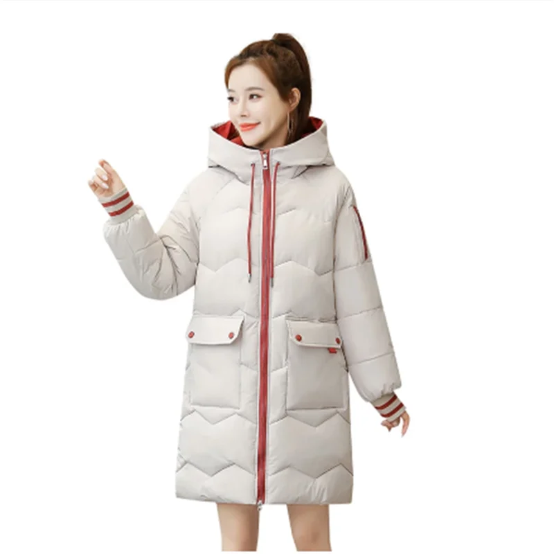 

Women Winter Jacket 2020 New Warm Parkas Outerwear High Quality Down Cotton Coat Female Winter Thicken Cotton Padded Jacket 3XL