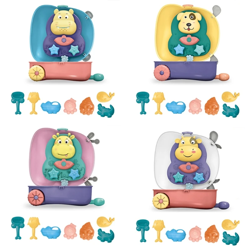 

Интерактивные пляжные игрушки для детей, ведро для ванны, веселая игрушка, подарки для младенцев, детские товары с тележкой