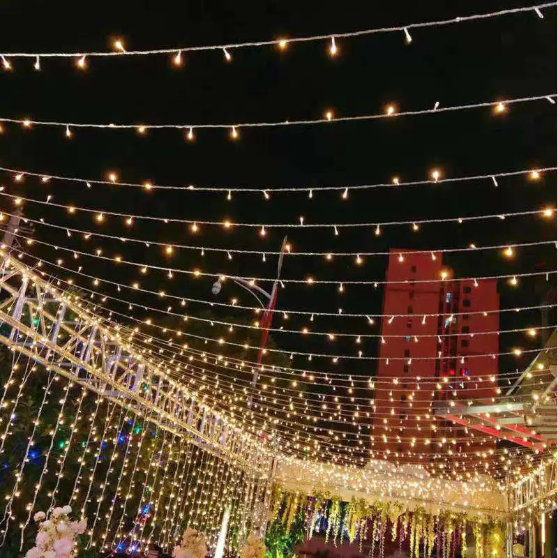 

10m/20m Outdoor Lighting Garden Decoration Lighting Strings Party Prom Commercial Store Decoration Wedding Festival Hot E11894