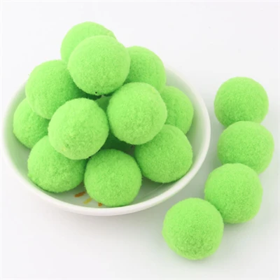 08 fruit green Мягкие помпоны, пушистые Помпоны, плюшевые помпоны для рукоделия, помпон, мини Помпон 8 мм до 30 мм, рождественские украшения для детских игрушек, 2000 шт - Цвет: 08 fruit green