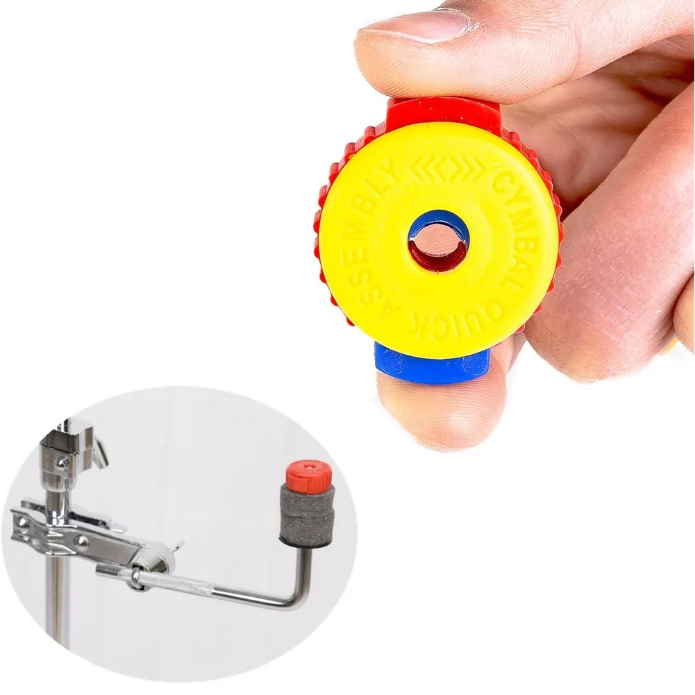 

5 Pack Quick-Set Cymbal Mate Drum Accessories Kit Quick Release Cymbal Mates Push-on Design Lightweight And Durable