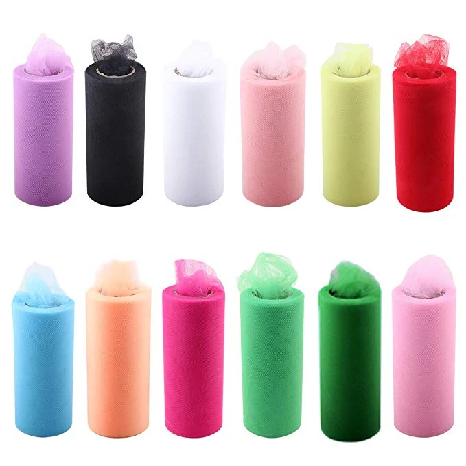 Тюль 22x15 см в рулоне катушка пачка подарочная упаковка свадебная настольная