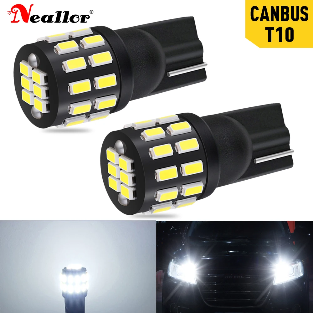 

2 шт t10 w5w canbus салона светильник 194 501 Светодиодный светильник тумана 30 3014 инструмент SMD светильник s лампа купольный светильник без ошибок 12V ...