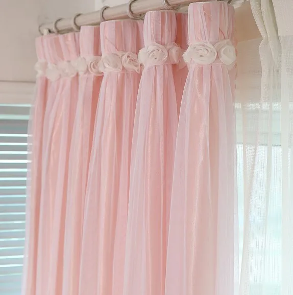 Романтичная кружевная занавеска 1 шт. розовая синяя зеленая фиолетовая белая