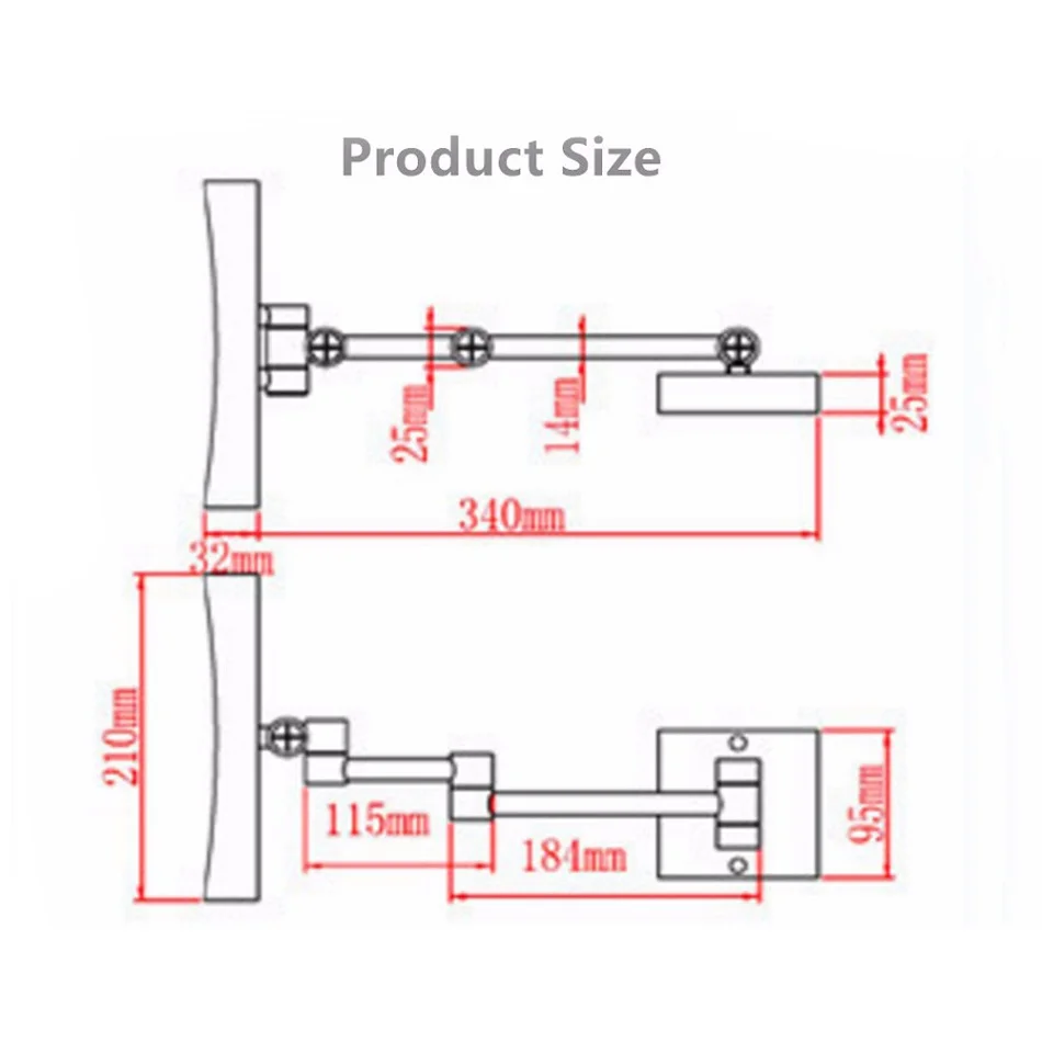 Квадратный 8 5 дюйма светодиодный светильник настенный кронштейн для телевизора