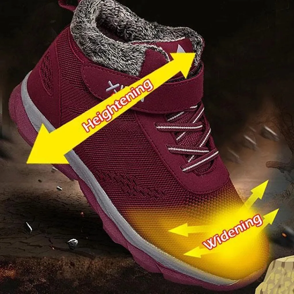 Походная обувь Уличные плюшевые женские Трекинговые ботинки Альпинистские