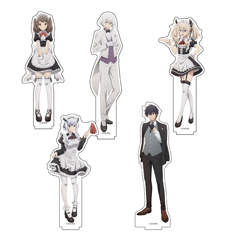 

Аниме «The Misfit of Demon King», Академия Anos Voldigoad Sasha Necron Misha Necron, фототабличка, настольное украшение