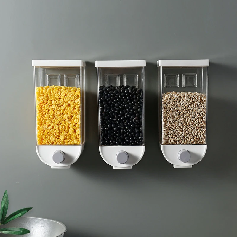 

Пластиковый пищевой контейнер, герметичный диспенсер, настенный контейнер для хранения продуктов 1000 мл/1500 мл, кухонная банка для хранения