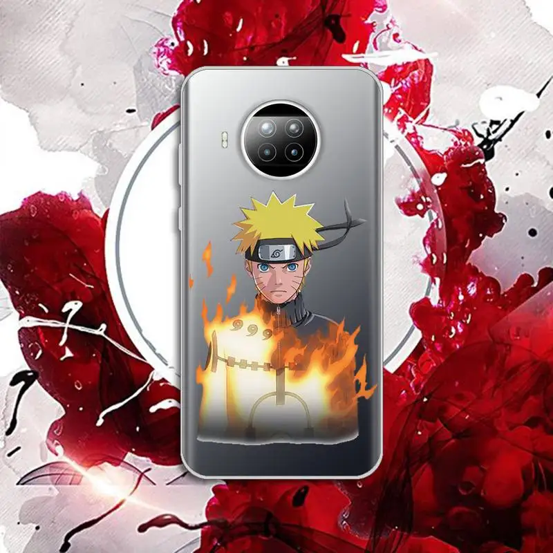 

Fashion Anime Uzumaki Naruto sasuke kakashi Phone Case Transparent for Xiaomi Redmi note 10 t 8 9 pro lite 11