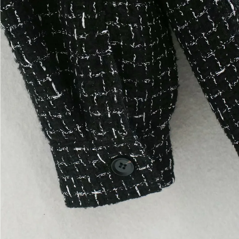 

2020 Winter Women ZA plaid Long Coat Jacket Turn Down Collar Casual High Quality Warm Overcoat Fashion Long Coats