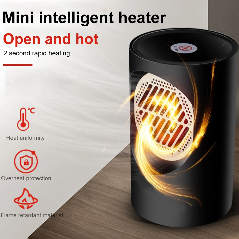 

450W Mini Portable 2s Fast Electric Heaters Touch Control Hot Fan Winter Warmer Overheat Protection Air Heater 110V 220V