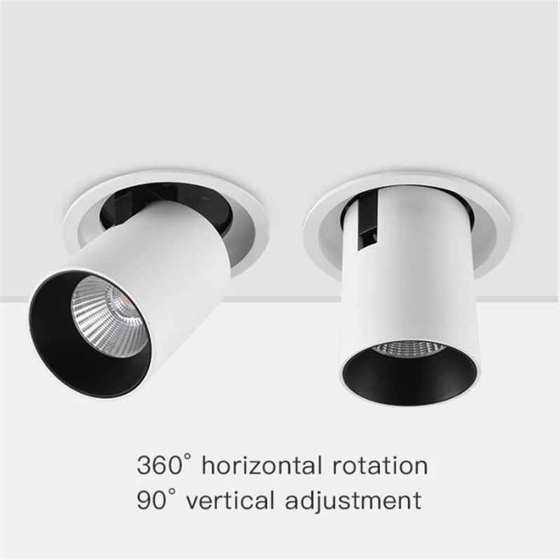 Натяжной светодиодный потолочный светильник с регулируемой яркостью cob 15 Вт