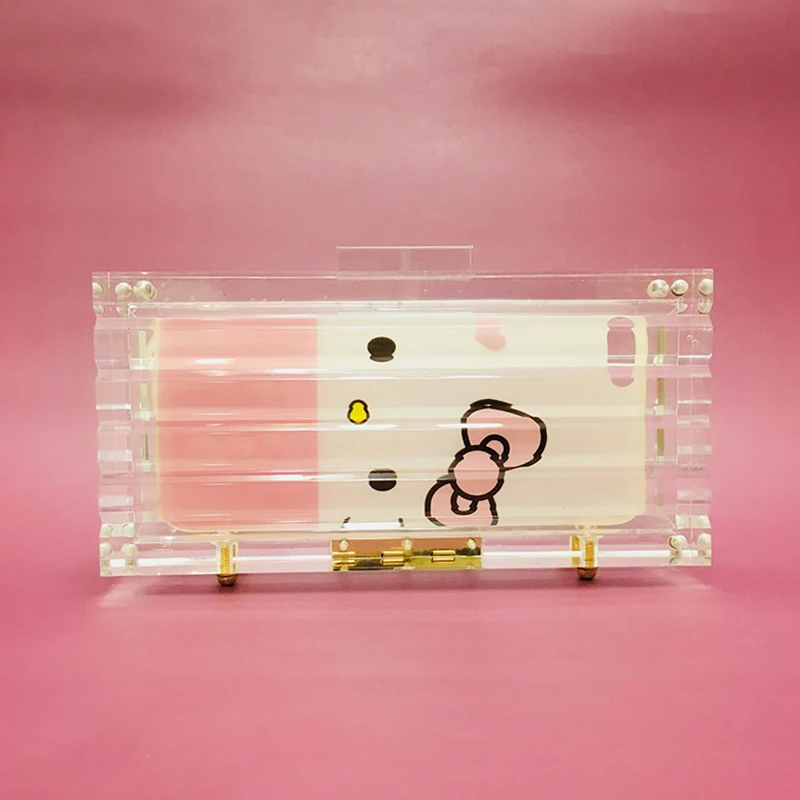 Прозрачная акриловая коробка вечерние сумки женские роскошные винтажные