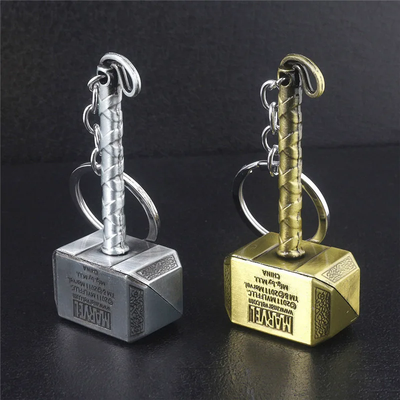 

2021 New Thor'S Hammer Metal Keychain Men'S And Women'S Car Keychain Bag Ornaments Movie Fan Accessories Key Rings